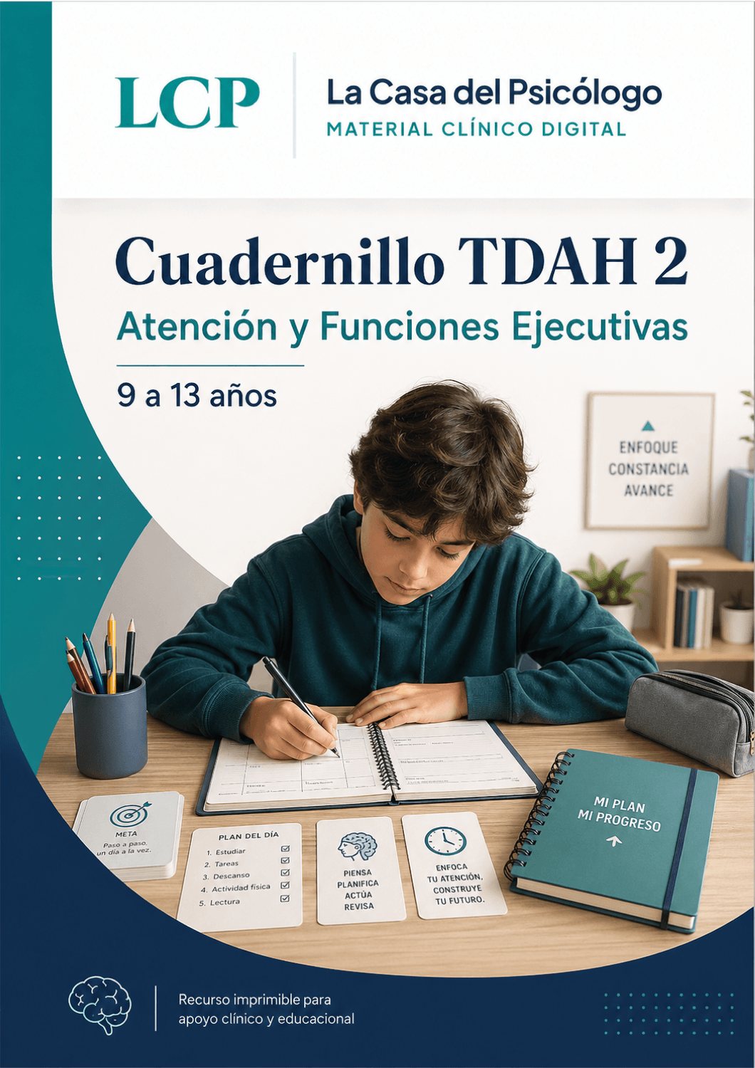 Cuadernillo TDAH 2: Atención y Funciones Ejecutivas (9 a 13 años)