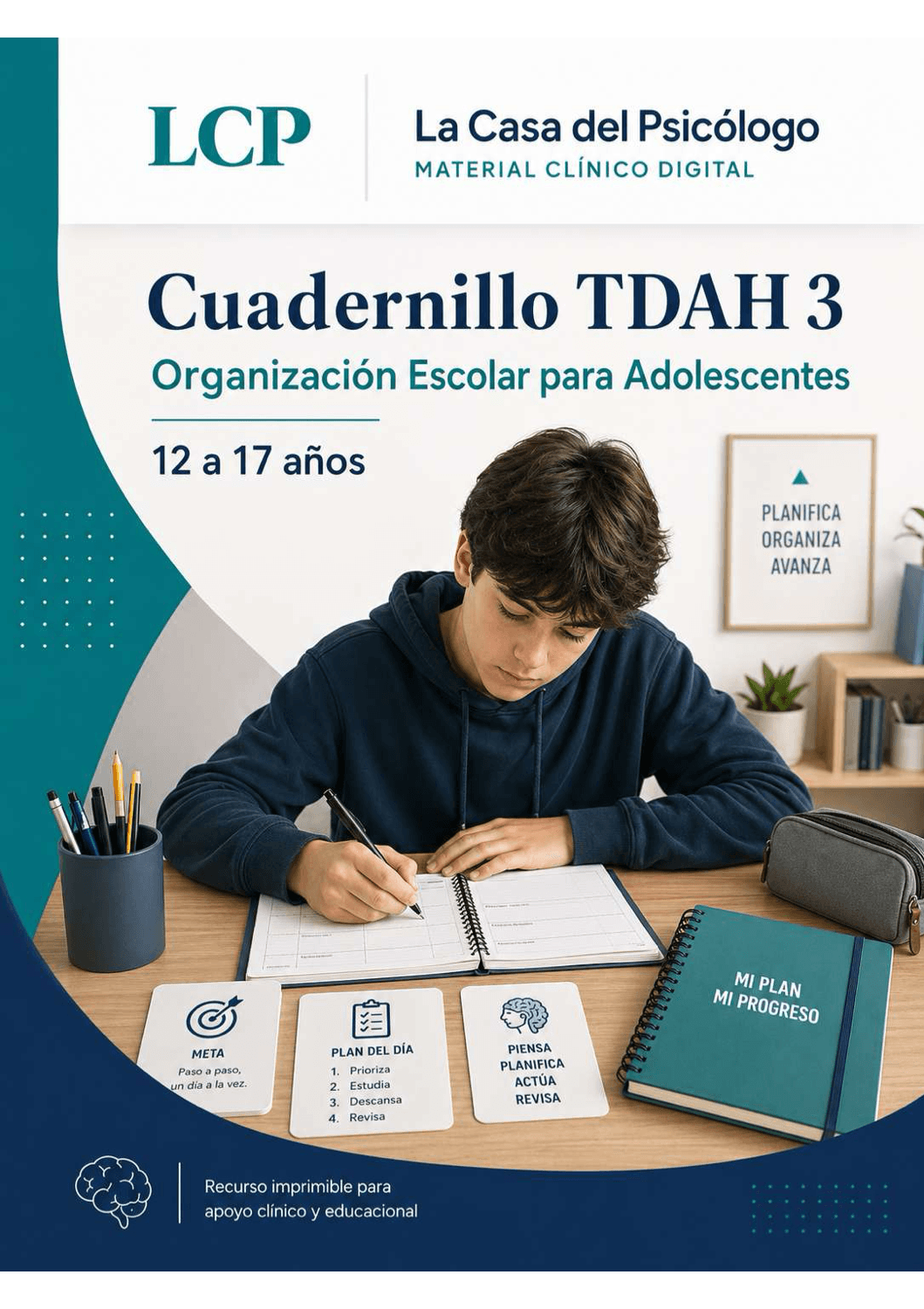 Cuadernillo TDAH 3: Organización Escolar para Adolescentes