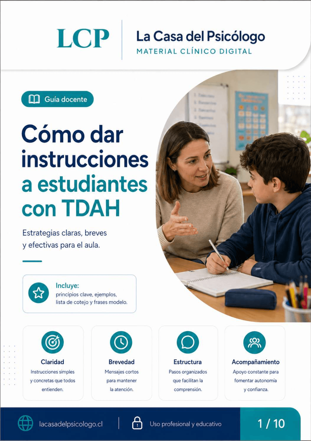 Guía docente: Cómo dar instrucciones a estudiantes con TDAH
